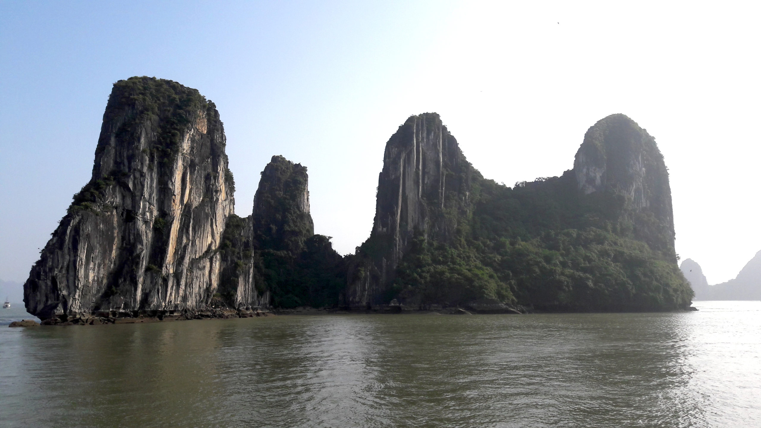 Kalksteinfelsen in der Ha-Long-Bay in Vietnam