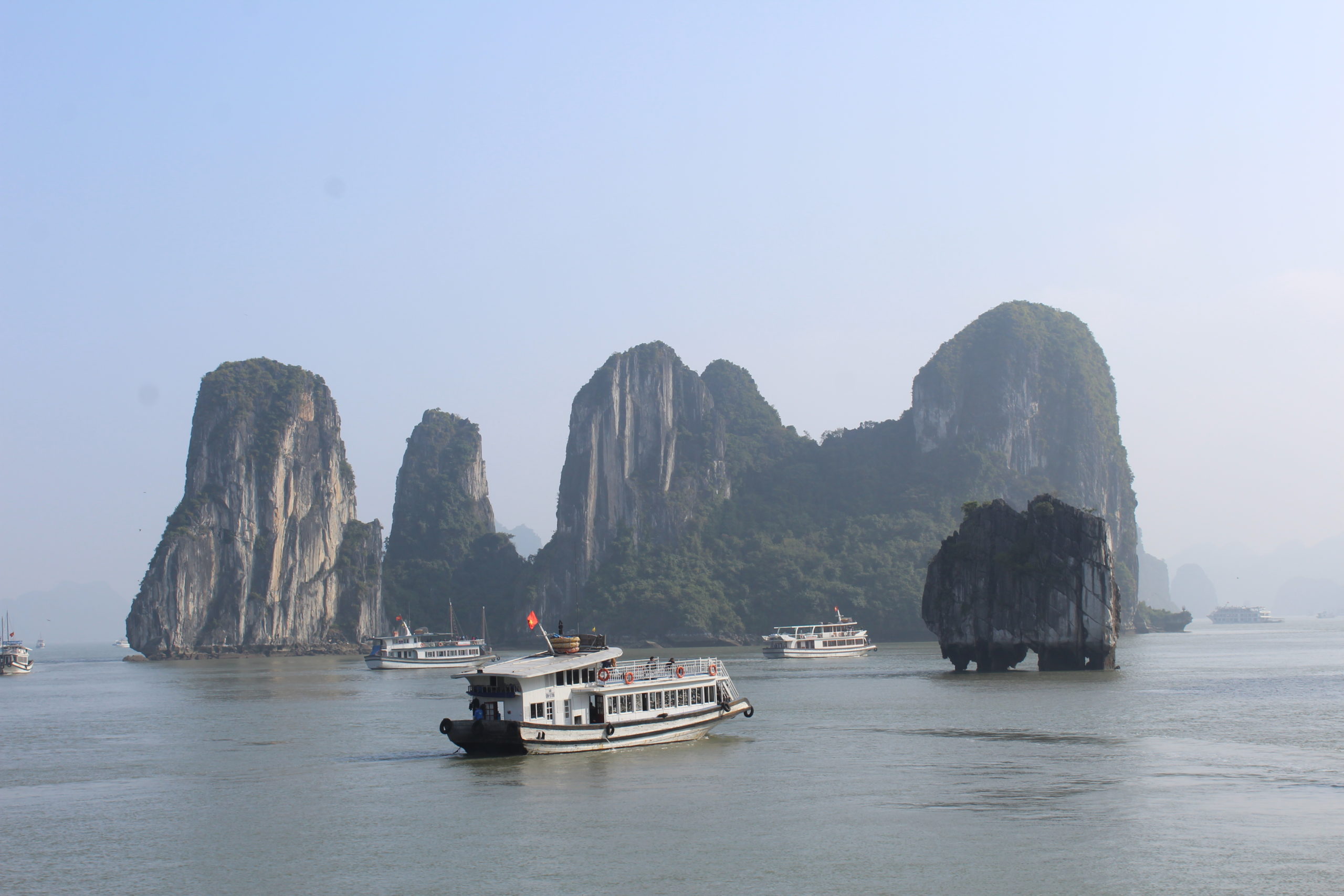 Bootstour in der Ha-Long-Bay in Vietnam