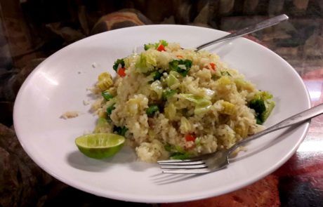 Fried Rice with Vegetables vegan in Thailand