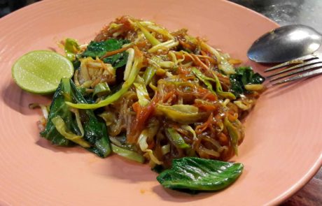 Pad Thai Rice Noodles in Thailand