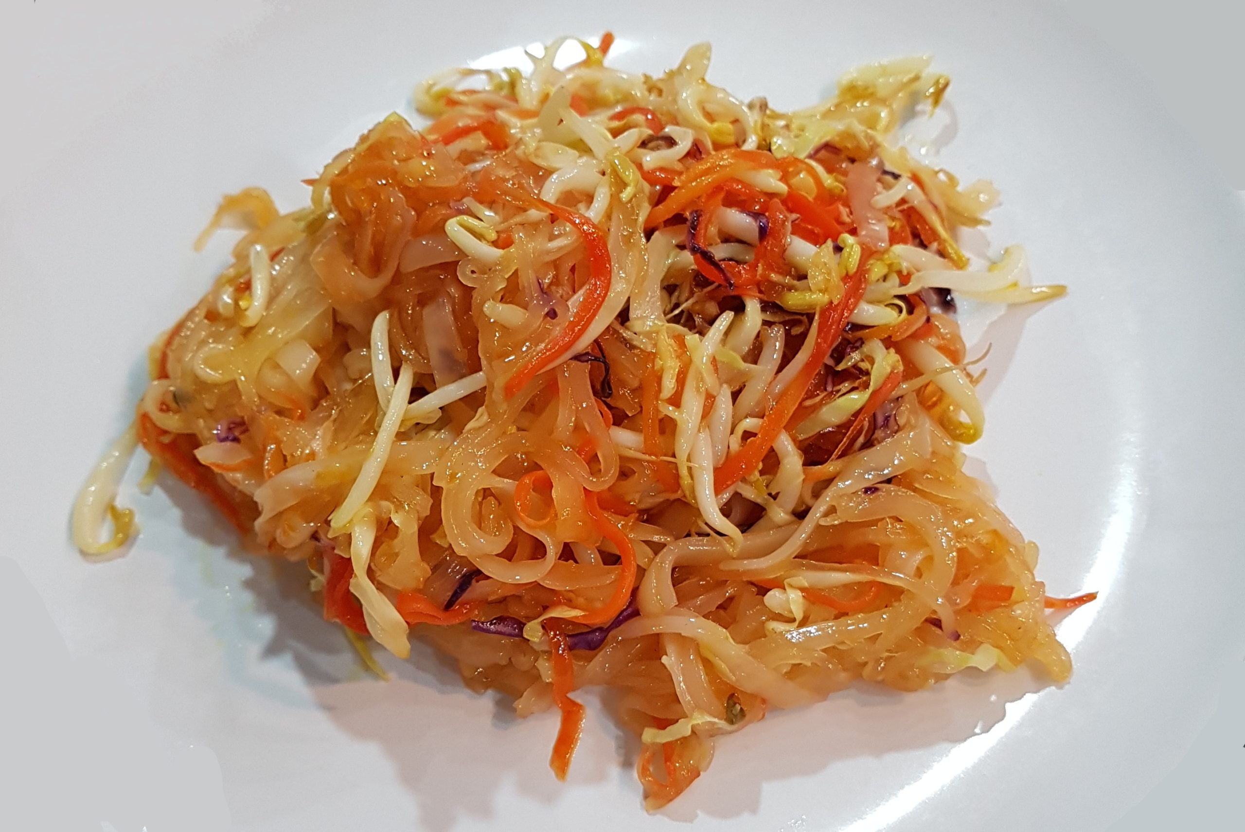 Vegan Pad Thai Rice Noodles in Thailand